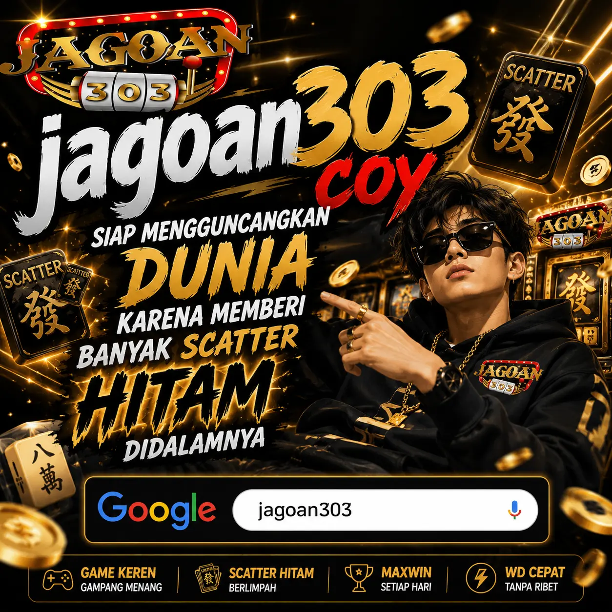 Thumbnail 1 of 3, Poster, Jagoan303 > The Games Online Mahjong Ways Terpopuler Direstui Jagoan303coy designed and sold by JAGOAN303.